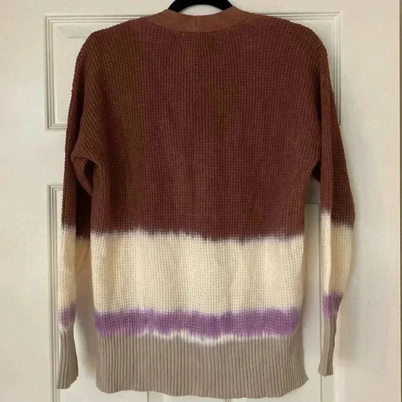 Design 365 Waffle-Knit Tie-Dye Cardigan - Picture 7 of 8